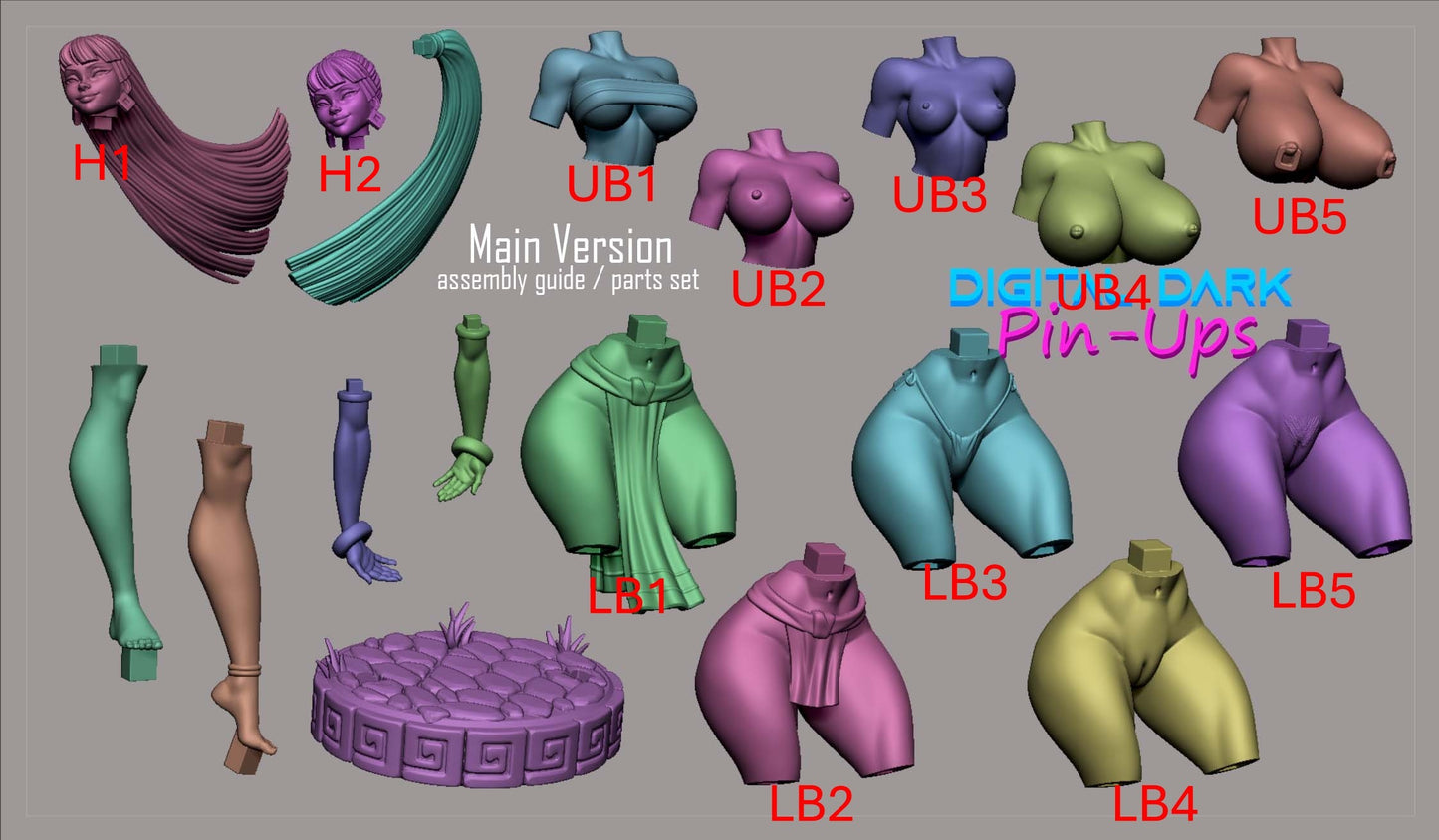 Chel - Digital Dark Pin-ups