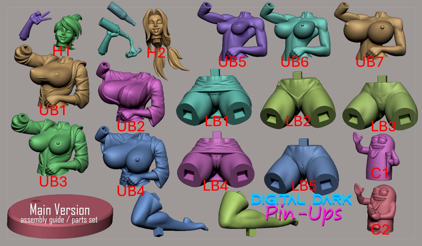 Frankie Foster and Tsunade - Digital Dark Pin-ups