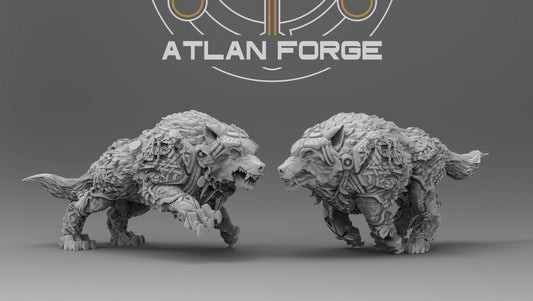 Asgardian Chariot Wolves - Atlan Forge