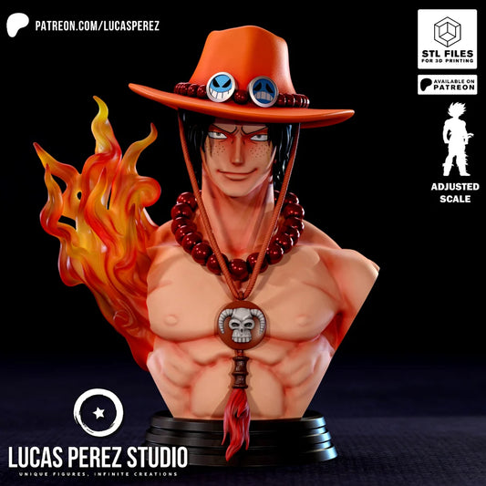 Portgas D.Ace Bust - Lucas Perez Studio