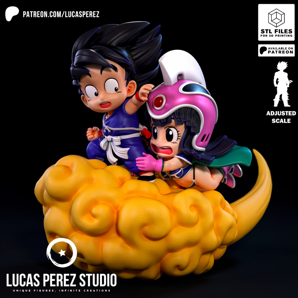 Goku and Chichi Chibis - Lucas Perez Studio